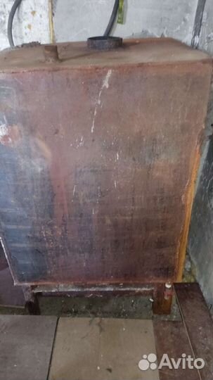 Буржуйка печь большая котёл водяной