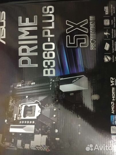 Материнская плата Asus Prime B360-Plus неисправная