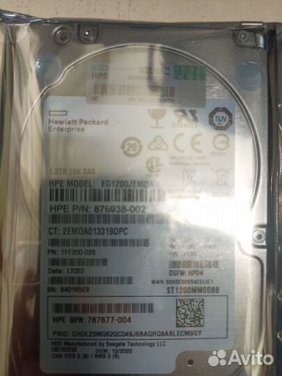 Жесткий диск HP 1FF200-035 1,2Tb 10000 SAS