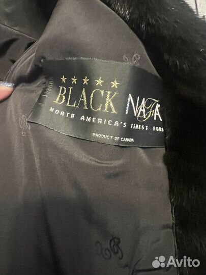 Шуба норковая Black Nafa Emfasi Pelle