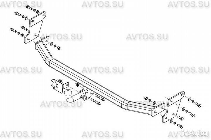 Фаркоп KIA RIO III htb (2011-2017) (AvtoS KI 29)