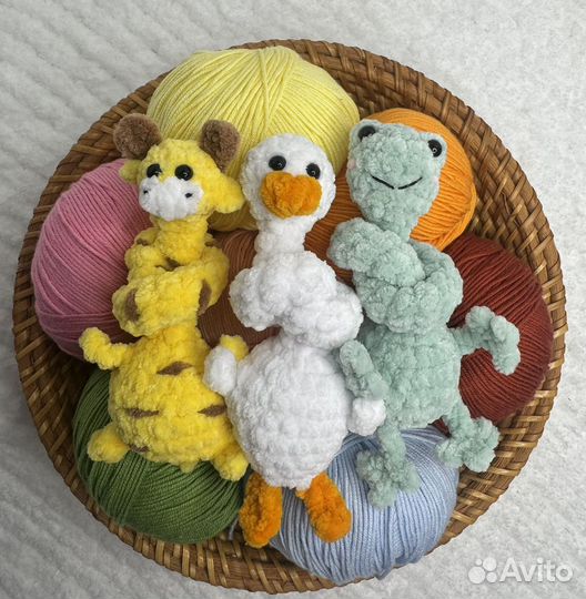 Игрушки завязушки (гуси, жирафы, лягушки )