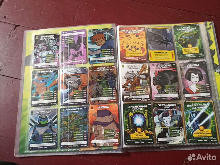 Альбом с картами 105 карт черепашки ниндзя