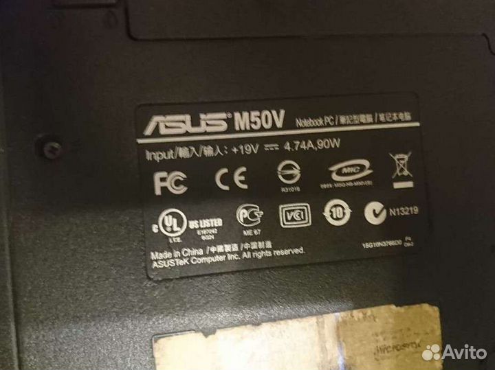 Ноутбук Asus m50v