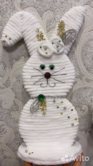 Новогодняя поделка в сад/школу.Заяц.Шар