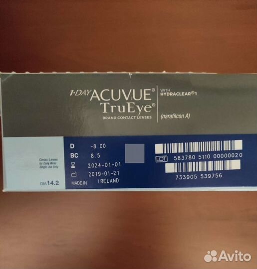 Контактные линзы Acuvue 1-Day TruEye