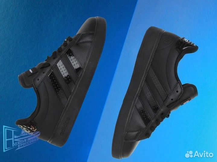 Кроссовки Adidas NEO Grand Court X Lego Black