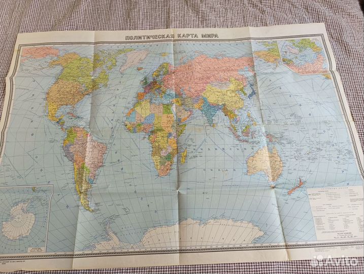 Политическая карта мира СССР