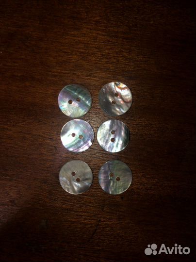Перламутровые пуговицы набор (2 размера)