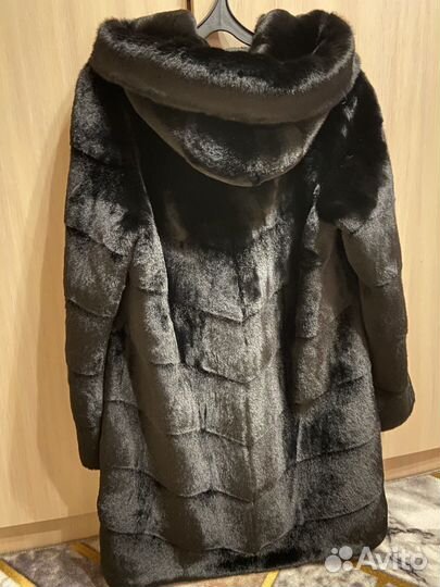 Искусственная шуба под норку 46