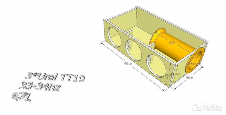 Расчет короба сабвуфера