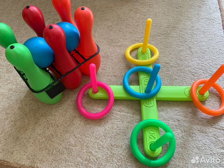 Детский боулинг и кольцеброс игрушки детские