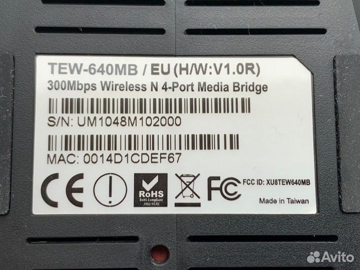 Wi-Fi мост Trendnet TEW-640MB