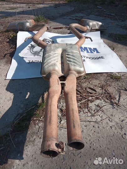 Глушитель задний Мерседес Бенц S-класс W221 М272