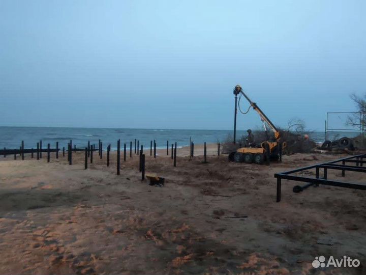 Винтовые сваи под ключ установка