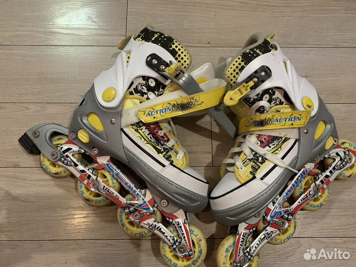 Роликовые коньки раздвижные р 40-43