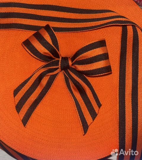 Георгиевская лента, бантик, брошь