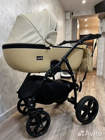 Коляска 2 в 1 Peppy Sandra эко кожа
