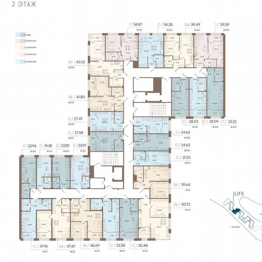 3-к. апартаменты, 134,5 м², 2/8 эт.