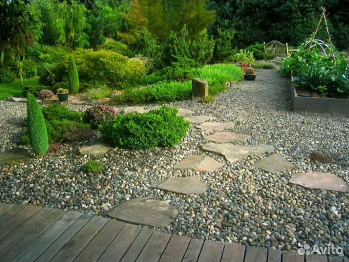 Гравий в мешках