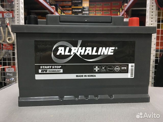 Аккумулятор AlphaLine EFB (алфалайн) 65Ah обратная
