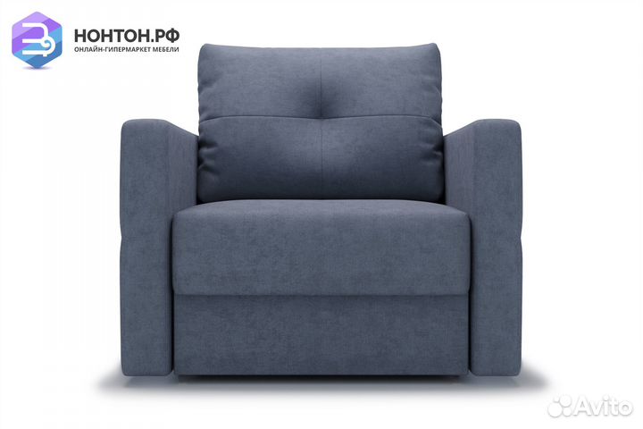 Кресло еврокнижка Вита темно-серое