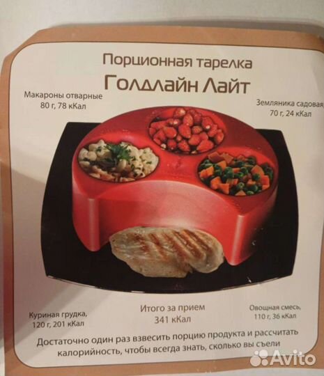 Тарелка порционная, диетология
