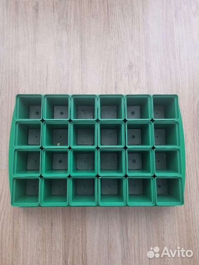 Горшочки для рассады 24шт с поддоном