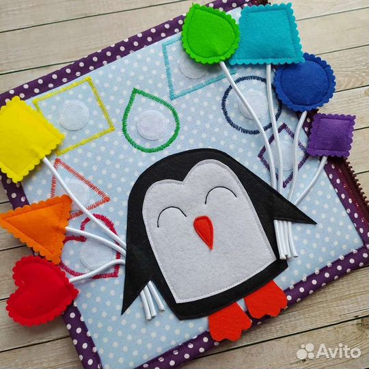 Развивающая книга из фетра