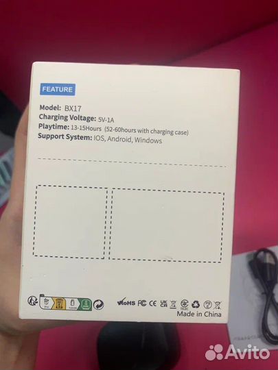 TWS-наушники BX17 с поддержкой Bluetooth 5,3