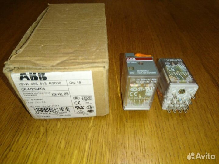 Реле CR-M230AC4 230B AC 4пк 6A ABB