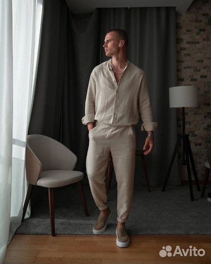 Муслиновый костюм мужской