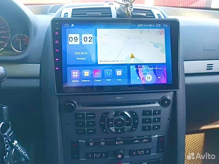 Магнитола Android Peugeot 407