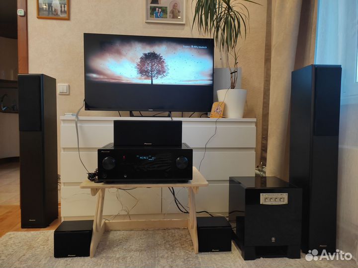 Домашний кинотеатр pioneer 5.1 & Yamaha YST-SW215