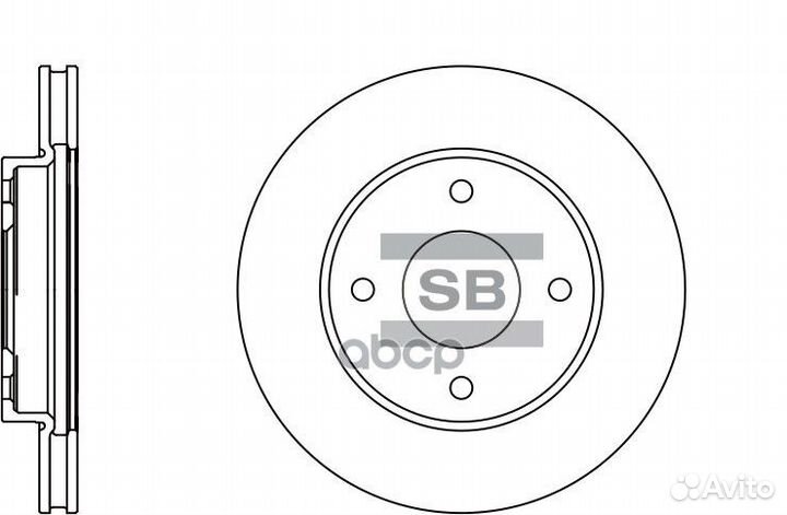 SD4207 диск тормозной передний Nissan Livina X