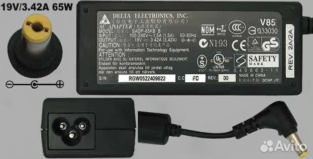 Адаптер питания для ноутбука Samsung / HP