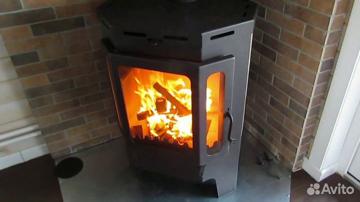 Печь-Камин Бавария Призматик пристен.угловая