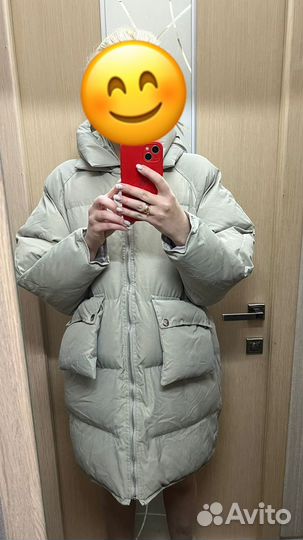 Пуховик женский оверсайз