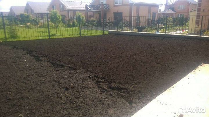 Газон под ключ, вспашка, фрезеровка земли