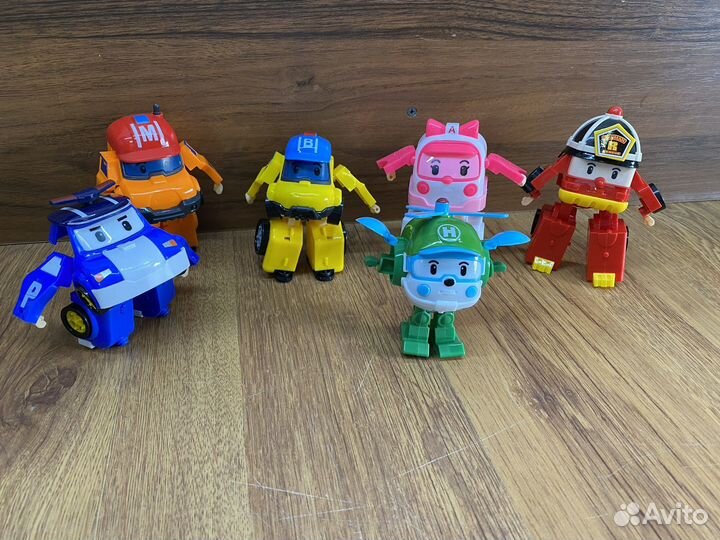 Поли робокар трансформеры 6 шт