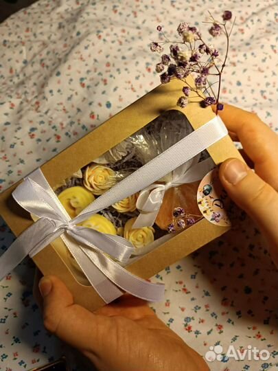 Подарочный набор 8 марта(мыло, бомбочка для ванны)