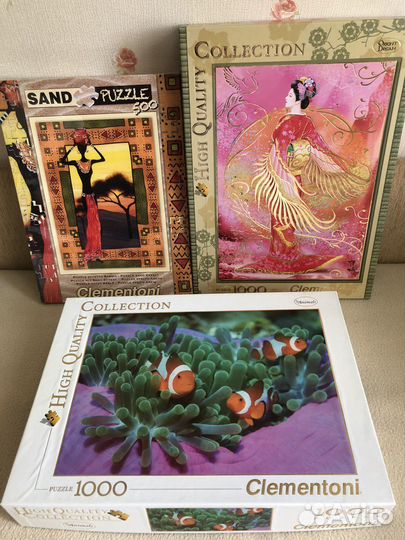 Пазлы clementoni 500-1000 деталей новые
