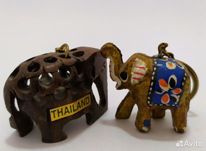 Брелоки для ключей слоники из Таиланда сувениры