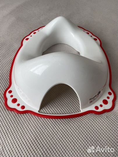 Детская накладка на унитаз белая hello kitty