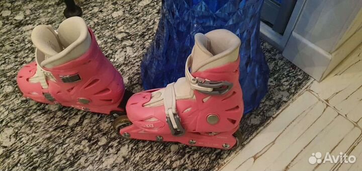 Роликовые коньки детские с защитой