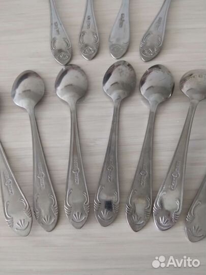 Набор чайных и кофейных ложек СССР (б/у)