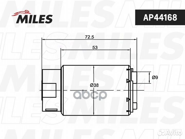 Насос топливный toyota camry 2.4 -11 AP44168 Miles