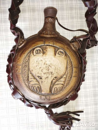 Баклажка фляга керамика ручной работы