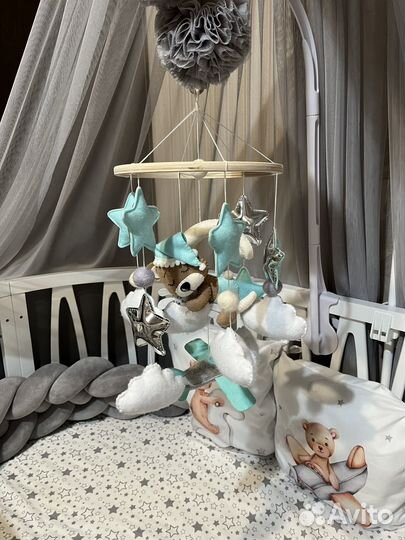 Детский мобиль из фетра