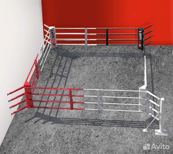 Боксерский ринг угловой пристенный 5х5